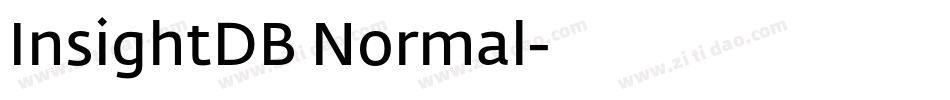 InsightDB Normal字体转换